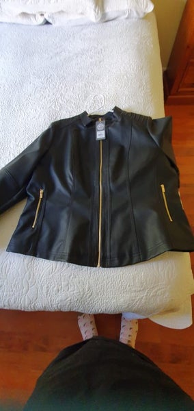 AUTOGRAPH FAUX LEATHER JACKET628632438722581114