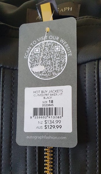 AUTOGRAPH FAUX LEATHER JACKET62863243872258113