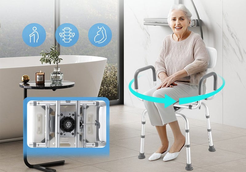 Shower Chair Stool Bath Seat Carousel 1