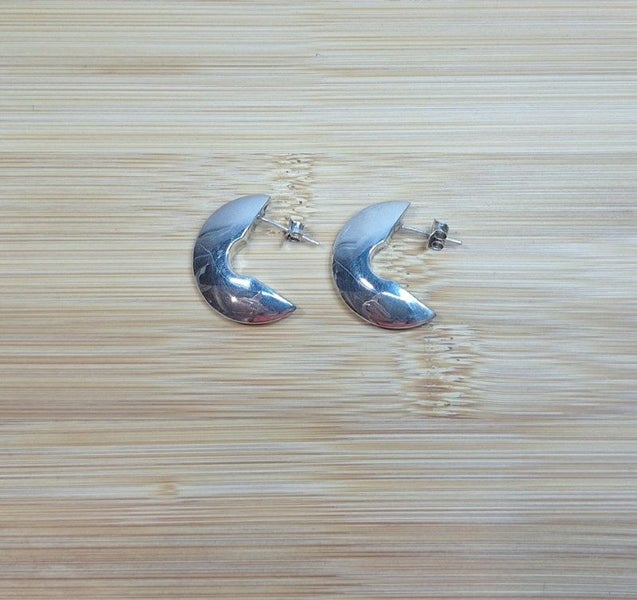 Jewellery Clearance - Large Silver Earrings Carousel 1