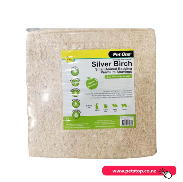 Pet One Small Anima Bedding Apple Scented Sliver Birch Shavings 4kg/62L Carousel 1