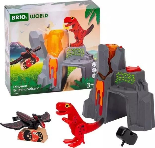 BRIO World - Dinosaur Erupting Volcano Carousel 2