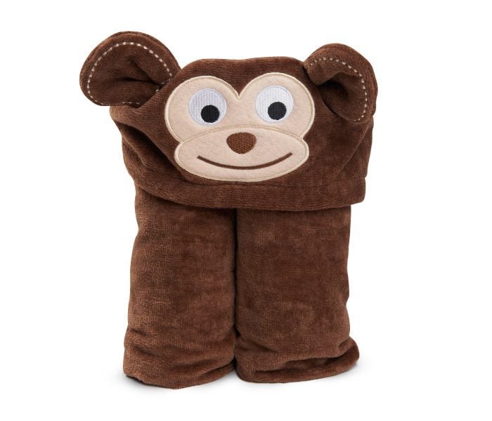 Mum 2 Mum: Kiddie Towel - Chocolate Monkey Carousel 1
