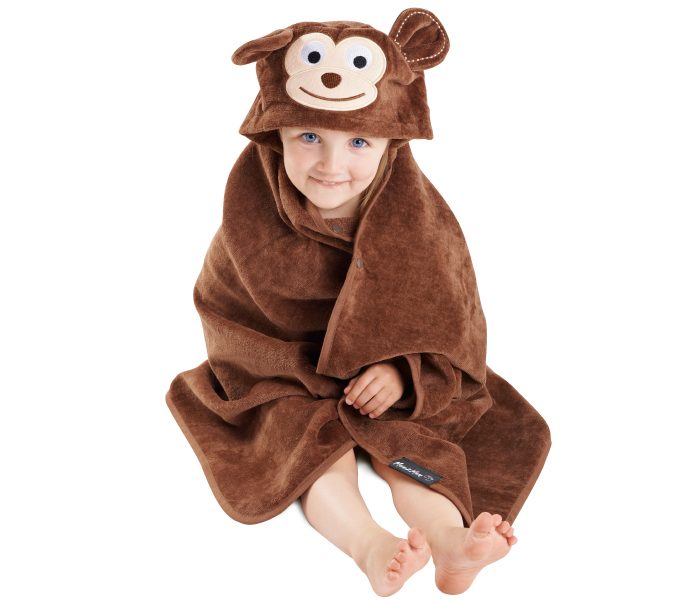Mum 2 Mum: Kiddie Towel - Chocolate Monkey Carousel 2
