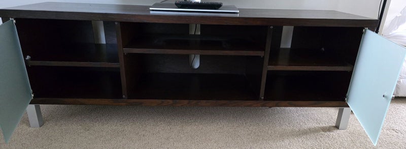 Danske Mobler Wooden TV Cabinet - Glass Doors + Real Wood Carousel 2