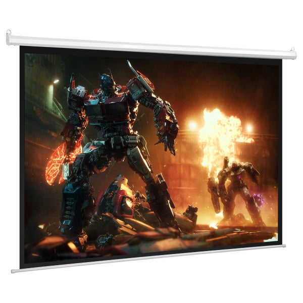 120 Inch Projector Screen Large Motorised Ceiling Wall Mounted Roll Up Down Carousel 15