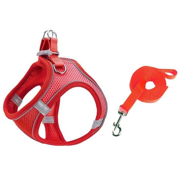 Breathable Reflective Pet Vest With Traction Rope Xs Carousel 12