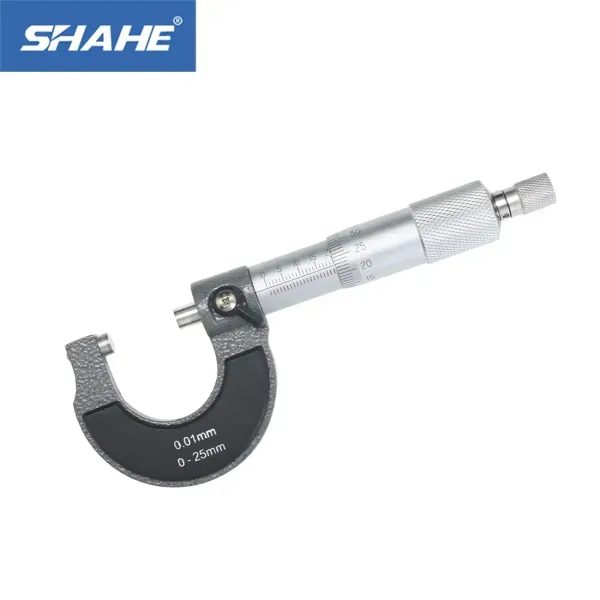 SHANHR Precise Gauge Micrometer 0-25mm 0.01mm Outside Metric Caliper Carousel 1