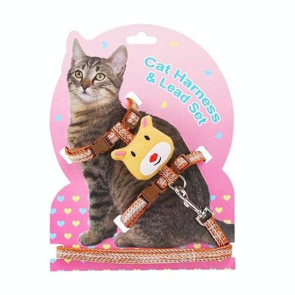 Adjustable Anti Escape Cat Leash Comfy L Size Carousel 1