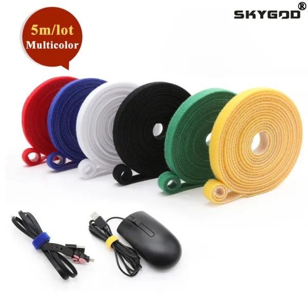 5 Meters Self Adhesive Tape Width 10/15/20/25mm DIY Accessories Reusable Cable Carousel 2