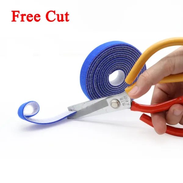 5 Meters Self Adhesive Tape Width 10/15/20/25mm DIY Accessories Reusable Cable Carousel 1