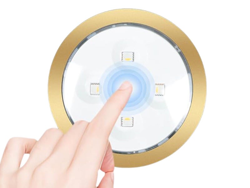 3Pcs Rechargeable Magnetic LED Picture Lights Dimmable Art Display Lighting Gold Carousel 2