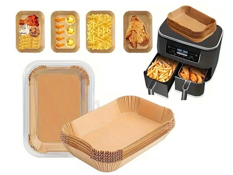 120Pcs Air Fryer Paper Liners compatible with Ninja Dual Carousel 1