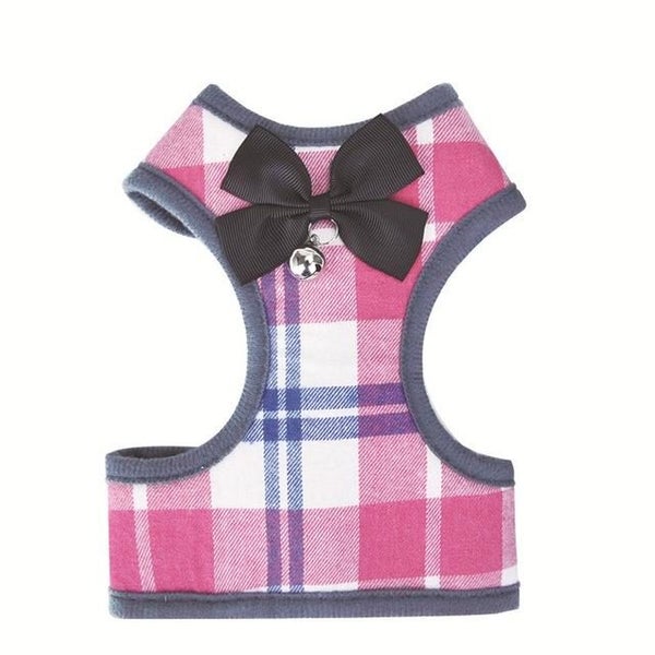 Adjustable Plaid Vest Leash For Cat Dog Carousel 1