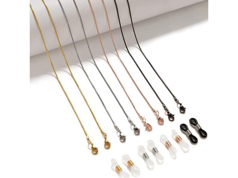 Fashion Reading Glasses Chain For Women Metal Sunglasses Cords Gold Black Carousel 2