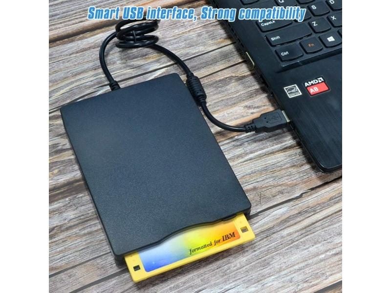 USB Floppy Disk Reader Drive 3.5” External Portable 1.44 MB FDD Diskette Carousel 1