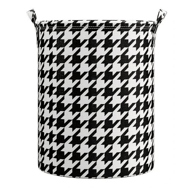 Houndstooth Laundry Bucket Carousel 1