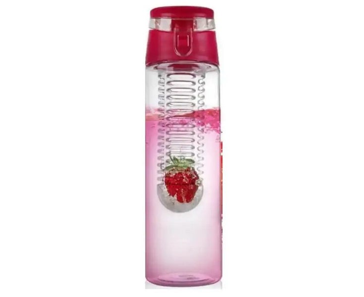800ml Fruit Infusing Infuser Water Bottle Plastic Sport Detox Health Cup Ro Carousel 1
