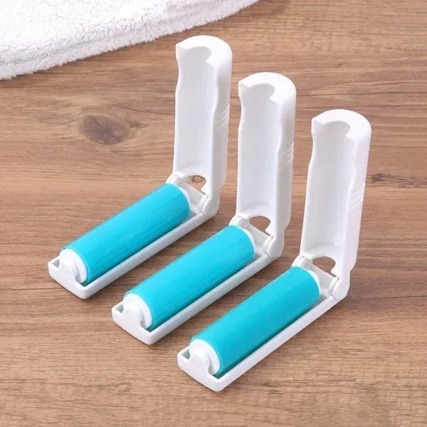Sticky Portable Washable Dust Lint Roller With Cover For Wool Sheets Hair Carousel 1