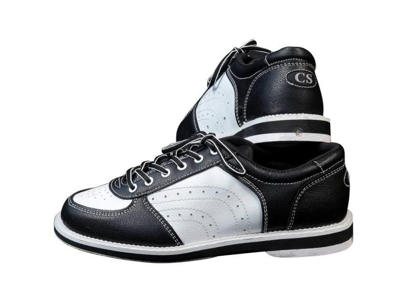 Women's Men's Flat Bowling Shoes Breathable Leather Ten Pin Carousel 1