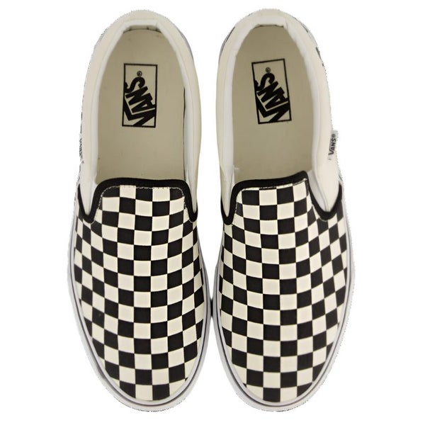 Vans Asher Slip On - Checkers Black/Natural Carousel 1