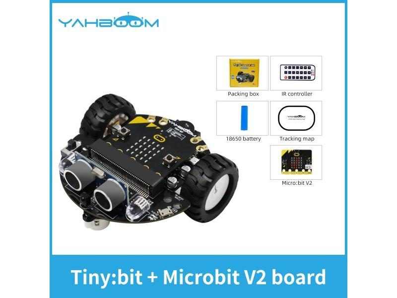 Yahboom Microbit Car Programmable Toys Coding Robotics For Microbit V2 V1 With Carousel 1