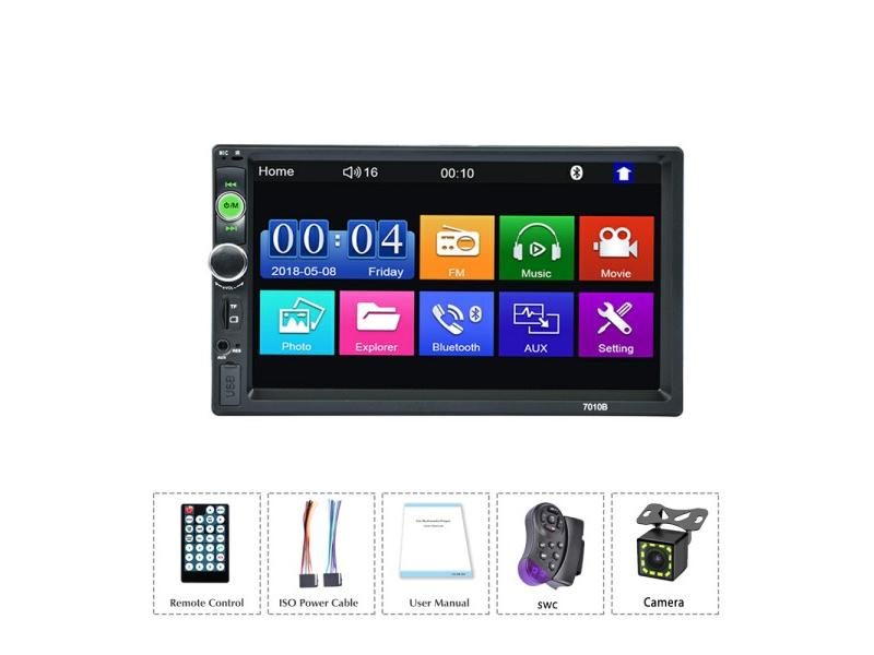 REAKOSOUND 2 Din Car Stereo Bluetooth Autoradio 7" Touch Screen Mirror Link Carousel 1
