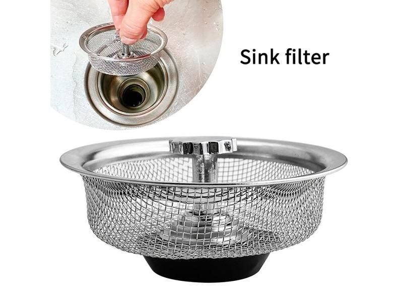Stainless Steel Kitchen Sink Filter Mesh For Drain Holes Carousel 1