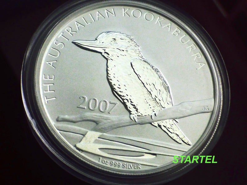 2007 Kookaburra 1 Oz silver bullion coin Carousel 1