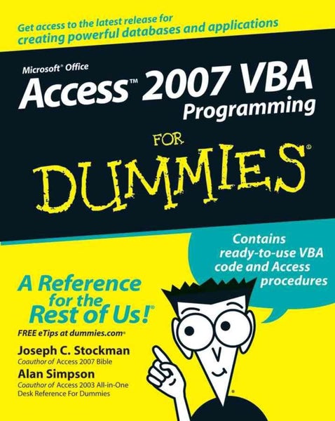 Access 2007 VBA Programming For Dummies by Joseph C. Stockman - Paperback Carousel 1