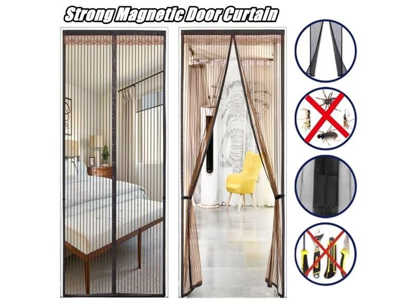 Reinforced Magnetic Screen Door Curtain Net For Insect Protection Room Division Carousel 2