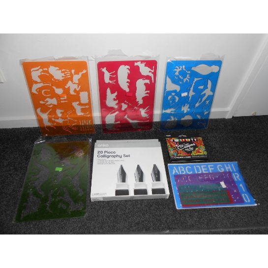 Caligraphy pen writing and stencil sets Carousel 1