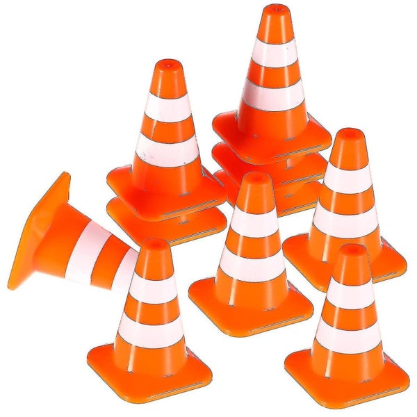 10 Pcs Miniature Traffic Cones Road Construction Cones Kids Traffic Signs Toys Carousel 1