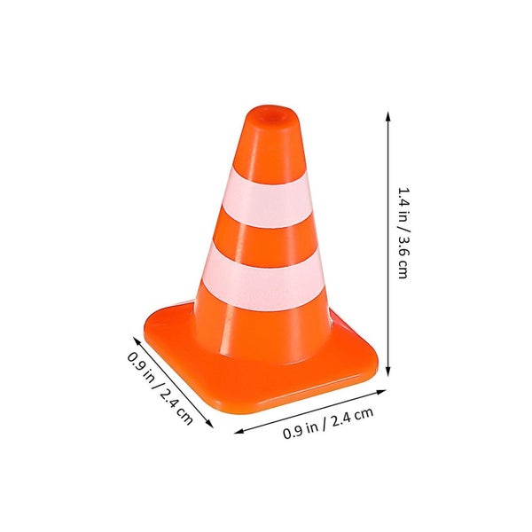 10 Pcs Miniature Traffic Cones Road Construction Cones Kids Traffic Signs Toys Carousel 2