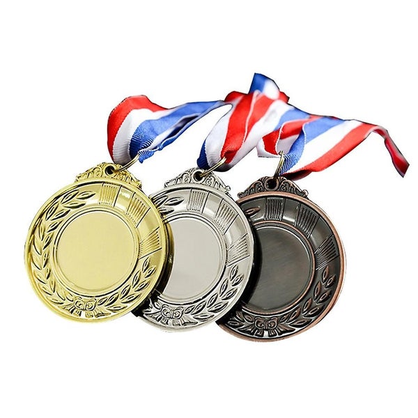 3 Pcs Soccer Medals Running Medal Dance Medal Silver Medal Carousel 1