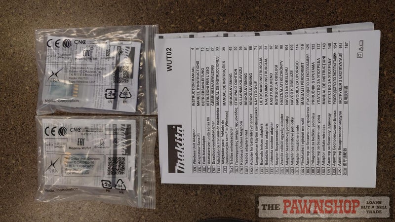 MAKITA AWS WUT02U AUTO START WIRELESS ADAPTER SET AS NEW Carousel 4