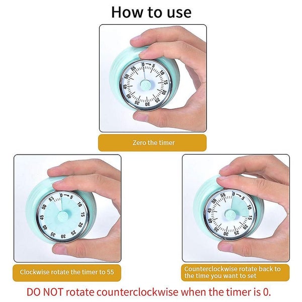 Kitchen Timer, Kitchen Countdown Cooking Timer Reminder, Magnetic Carousel 4