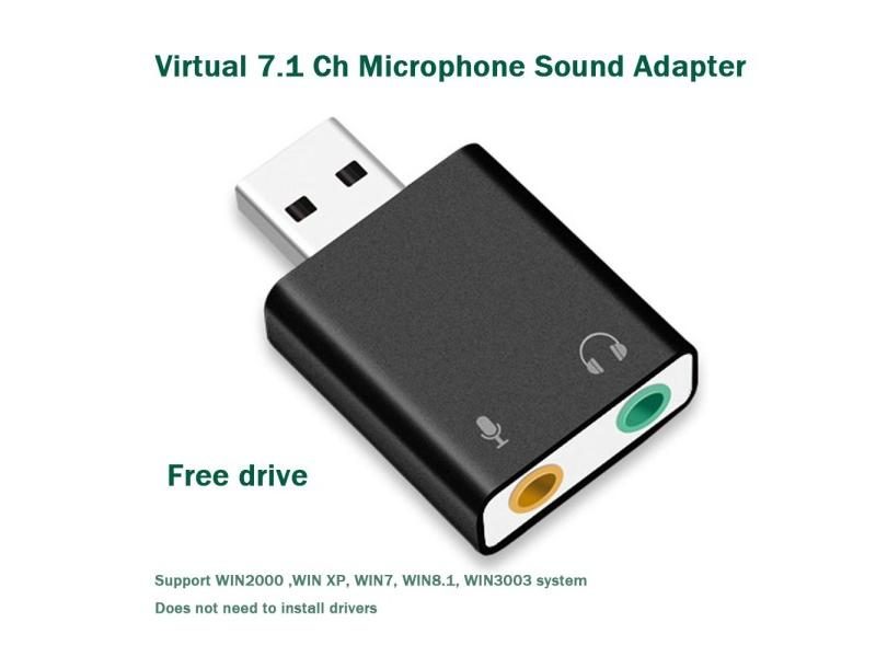 External USB Audio Sound Card To 3.5mm Jack With 7.1Ch Microphone Carousel 1
