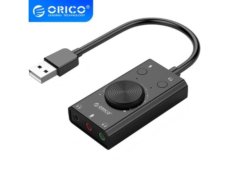 ORICO SC2 External USB Sound Card For 3.5mm Jacks With Volume Adjustment Carousel 2