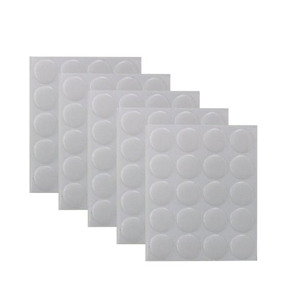 5 Sheet/100 Pcs 25mm Time Gemstone Round Resin Patch Sticker Transparent Time Carousel 1