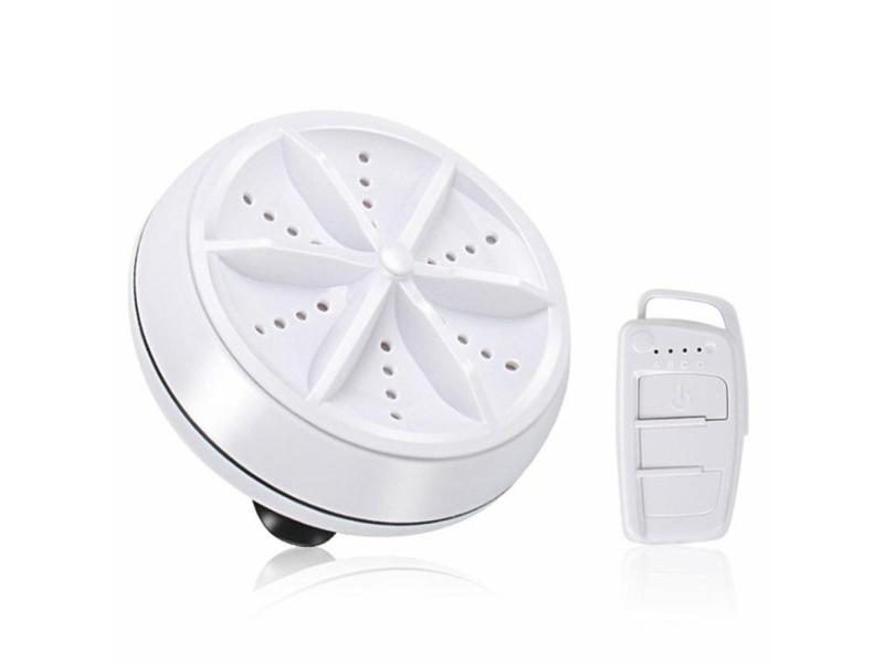 2 In 1 Ultrasonic Turbo Washing Machine Portable Travel Washer Air Bubble And Carousel 1