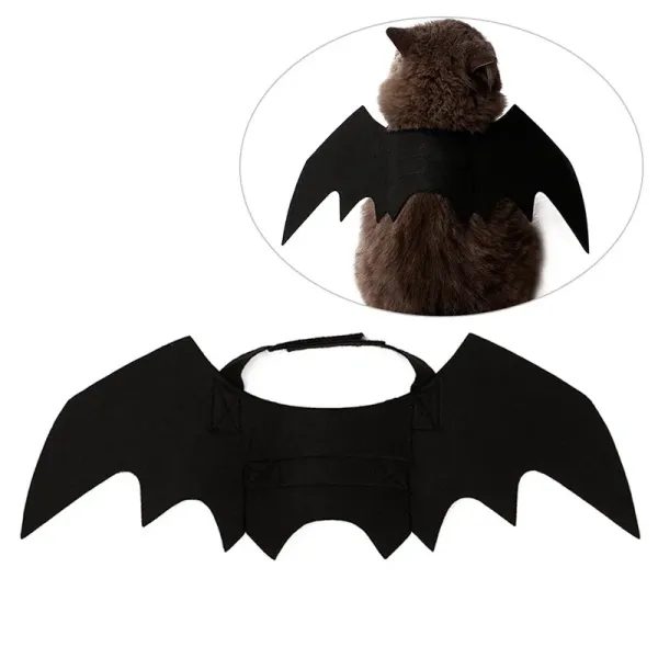 Halloween Pet Clothes Black Bat Wings Harness Costume For Cat Dog Party Carousel 1