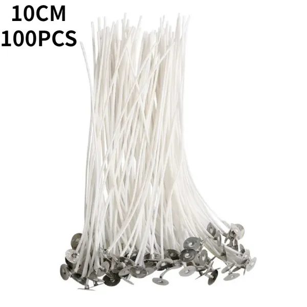 2.6-20cm 50/100PCS Cotton Candle Wicks Set Smokeless Wax Pure Cotton Core DIY Carousel 1