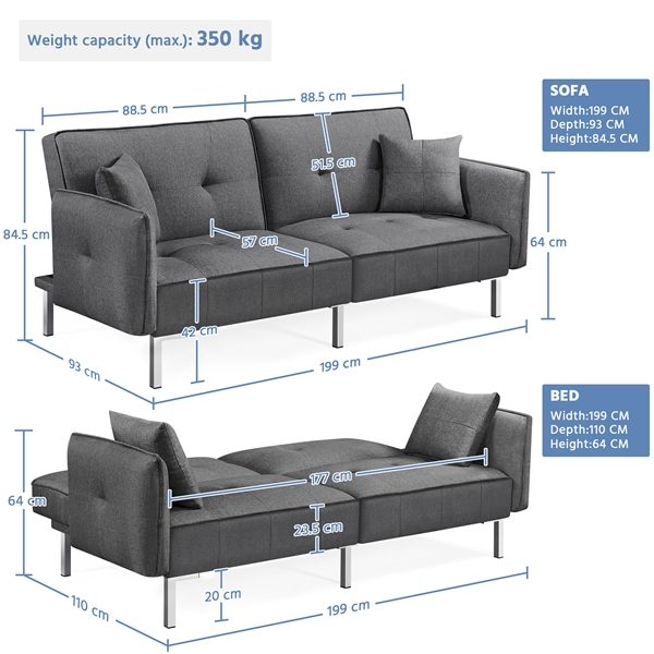 Extra Long Sofa Bed Carousel 2
