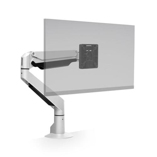 HAT Collective E2 Single Monitor Arm With Top Down Clamp - White Supports a Carousel 1