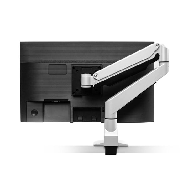 HAT Collective E2 Single Monitor Arm With Top Down Clamp - White Supports a Carousel 2