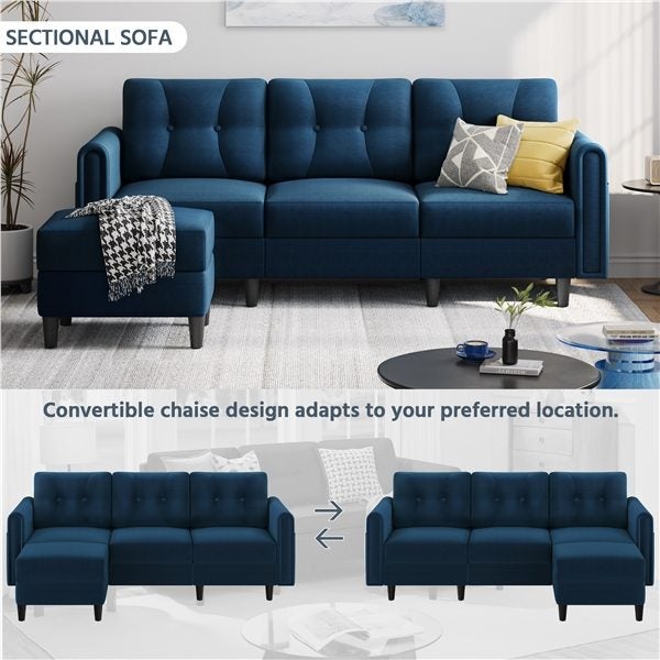 3-Seater Sofa with Ottoman Carousel 1