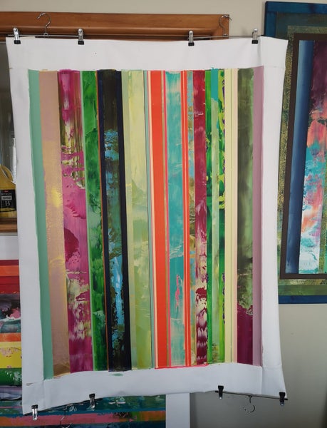 Inspire Peace Art Painting Original Abstract Acrylic for sale by artist Carousel 1