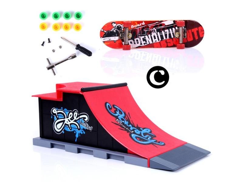 Tech Finger Skateboard Kit BMX Mini Scooter For Skate Training Carousel 1