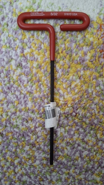 EKLIND 51910 5/32 Inch Cushion Grip Hex T-Handle T-Key allen wrench Carousel 1